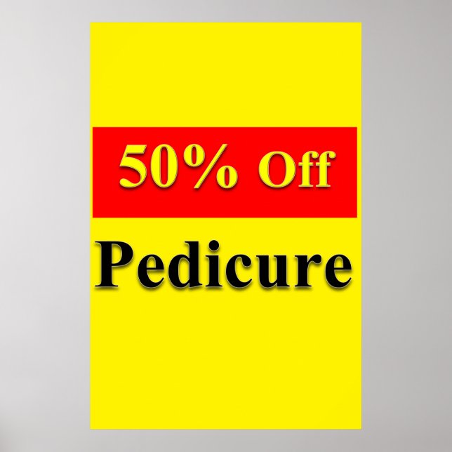 Pósters de Salón de Barbería 50% de descuento en P (Frente)