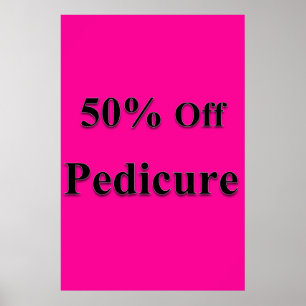 Pósters de Salón de Barbería 50% de descuento Pedi