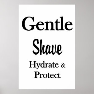 Pósters de Salón de Barbería Suave Afeitado Hidrat