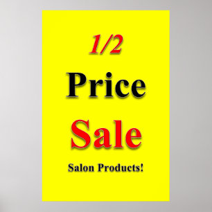 Pósters de Salón de Peluquería con 1/2 Precio de O