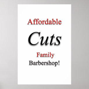 Pósters de Salón de Peluquería ¡Cortes asequibles!