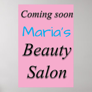 Pósters de Salón de Peluquería y Barbería Beauty S