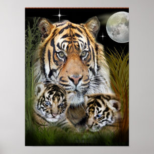Posters de tigres y cachorros