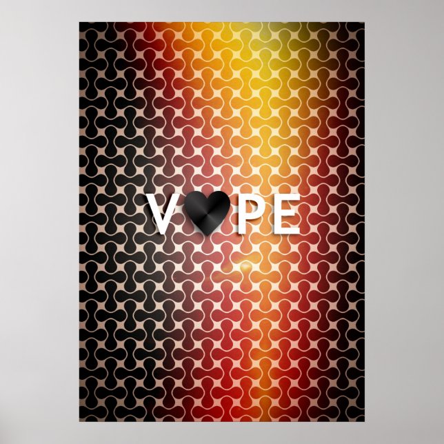 Posters de Vape Heart Retro Premium (Frente)