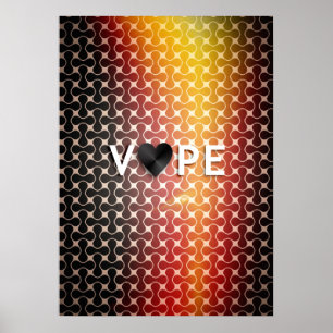 Posters de Vape Heart Retro Premium
