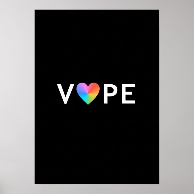 Posters de Vape Heart Retro Premium (Frente)
