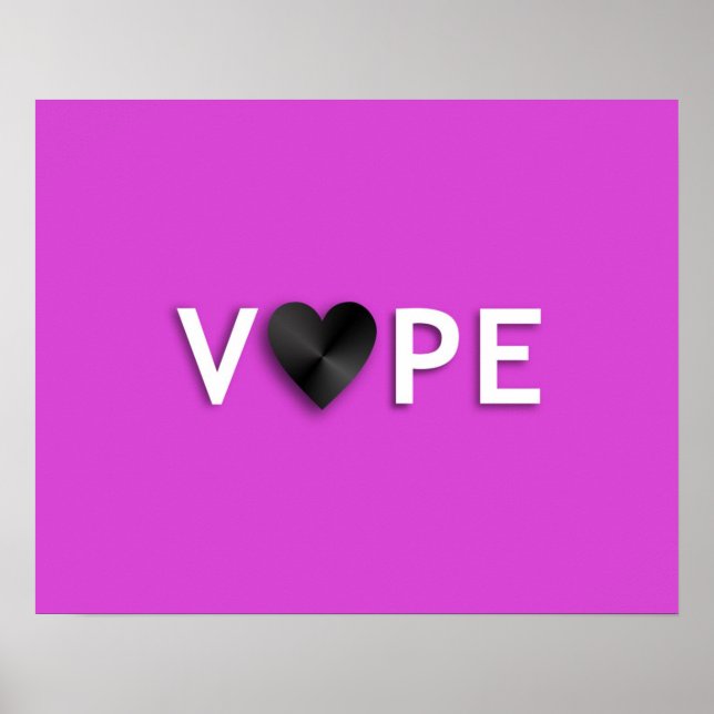 Posters de Vape Heart Retro Premium (Frente)