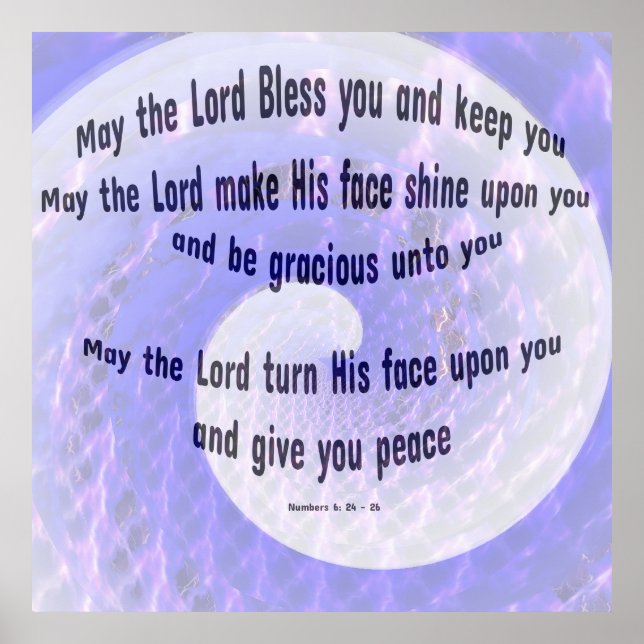 Posters de versos de la Biblia Inspiradora cristia (Frente)