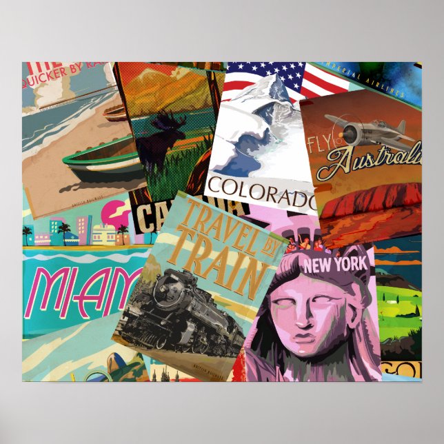 Posters de Viajes de Vintage (Frente)