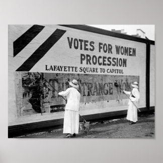 Posters del desfile colgando fragetas - 1914