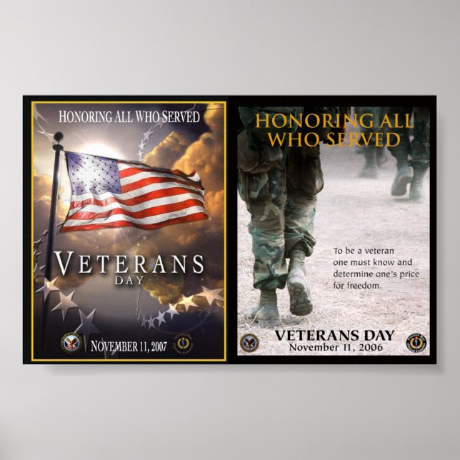 Posters del Día de los Veteranos de 8.99 (Frente)