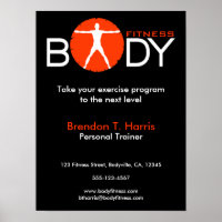 Posters del entrenador de gimnasia física