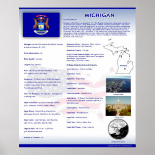Posters del estado de Michigan, MI