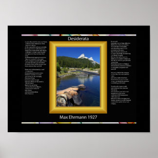 POSTERS del Lago de la Montaña DESIDERATA