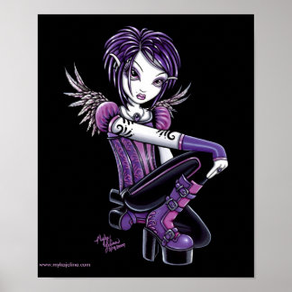 posters del "Mónica" púrpura tatuaje ángel