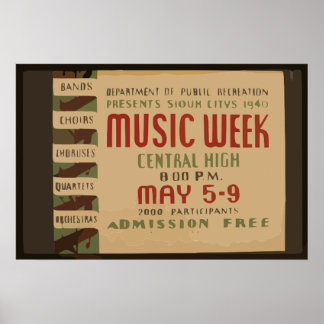 Posters del pasado en el mundo del ocio con estilo