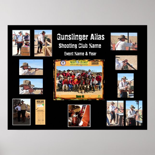 Posters del Personalizado de eventos de tiroteo de (Frente)