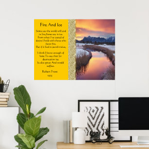 Posters Del Río Congelados De Fuego Y Helado