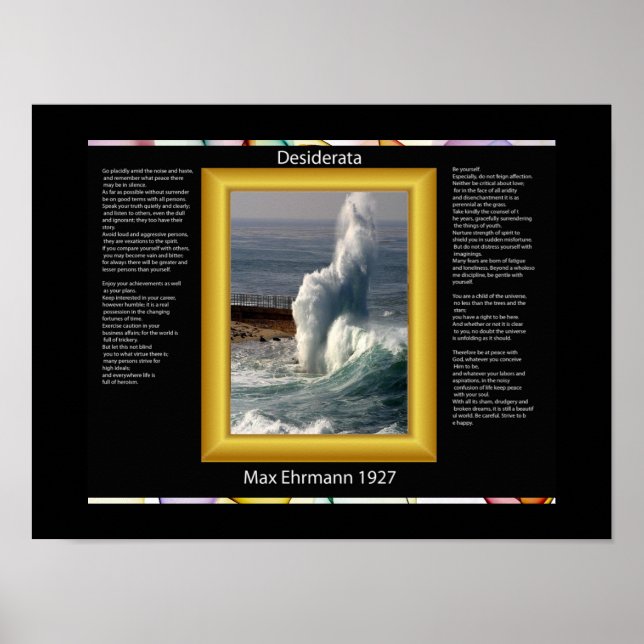POSTERS DESIDERATA Splash (Frente)