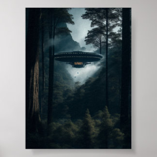 Posters digitales y arte en pared de OVNI