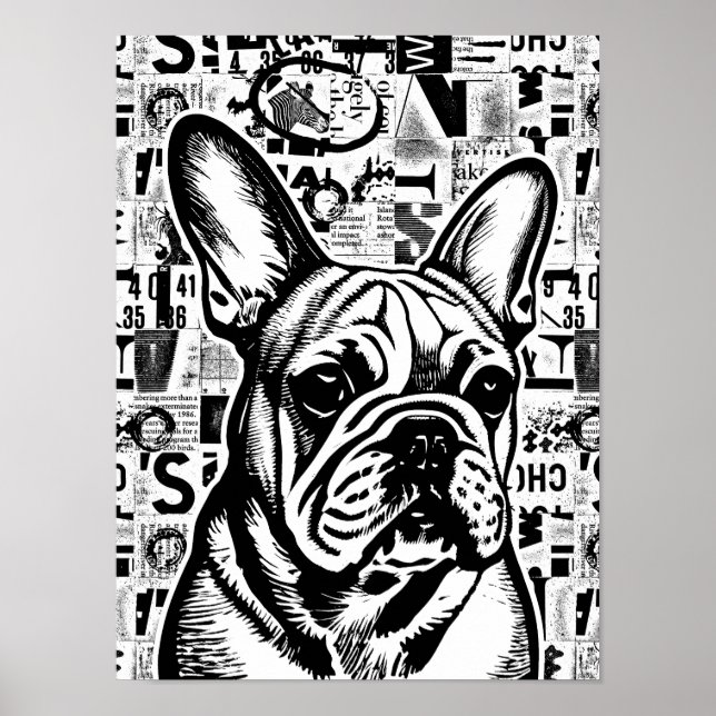 Posters E Impresiones De Bulldog Francés (Frente)