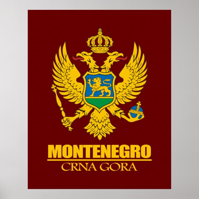 posters e impresiones de "Montenegro COA" (Frente)
