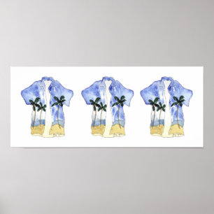 Posters e impresiones del camisetas hawaiano