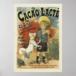 Posters franceses amables - Chocolate caliente