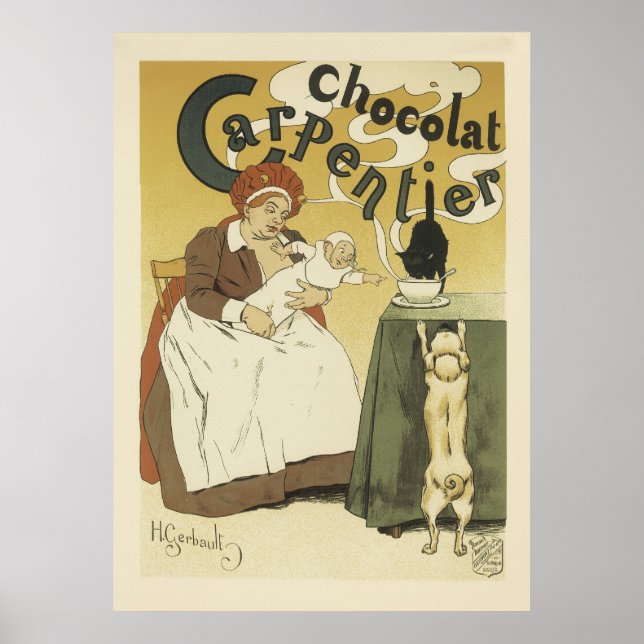 Posters franceses de época - Chocolate (Frente)
