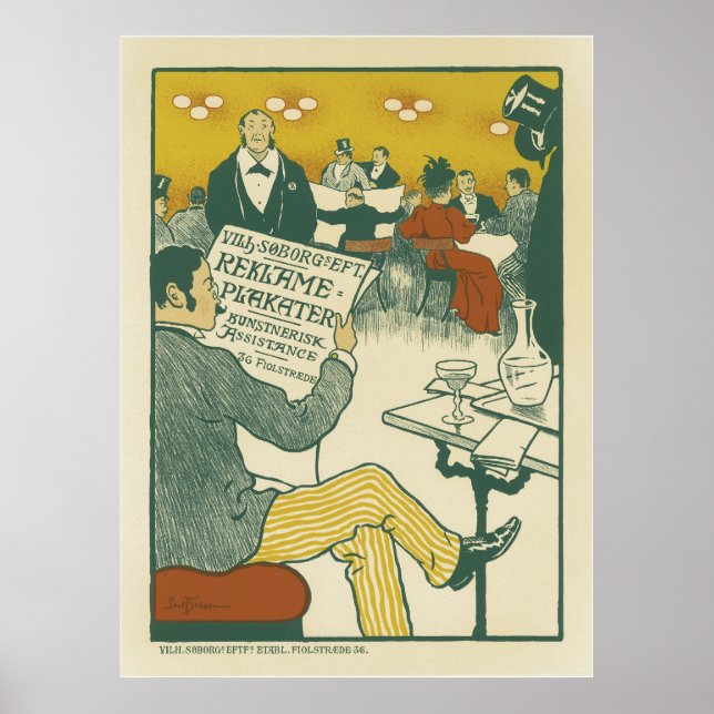 Posters franceses de época - Club de Caballeros (Frente)