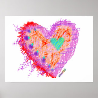 Posters, impresiones - Corazón feliz