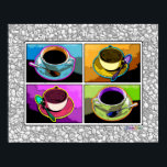 Posters, impresiones - Java Addictions Pop Art<br><div class="desc">Para los amantes de todo tipo de café o arte cafeinado - Java Addictions es un divertido arte pop inspirado en el retro que generará diversión y color. ¡Exprésate y PERSONALIZA tu compra para una obra de arte de cuppa joe personalizada!</div>