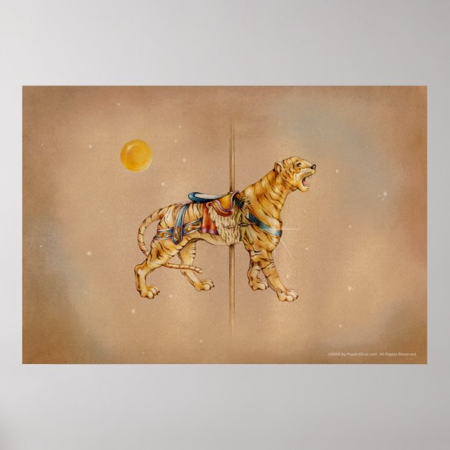 Posters, impresiones - tigre de carrusel (Frente)