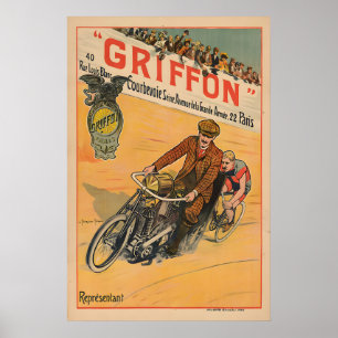 Pósters Impresos de Bicicleta Vintage Griffon