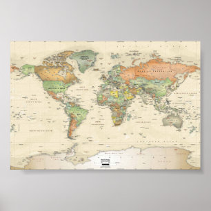 Posters - Mapa Mundial
