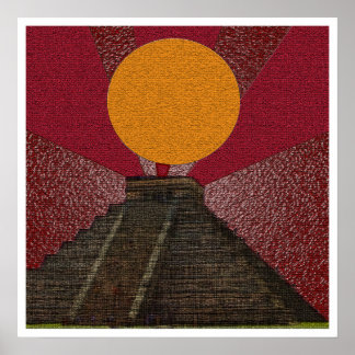 posters "Mayan Chichen Itza Kukulkan" 2012