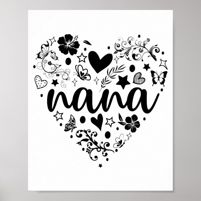 Posters Nana, Nana Heart, Poster Nana, abuela (Frente)