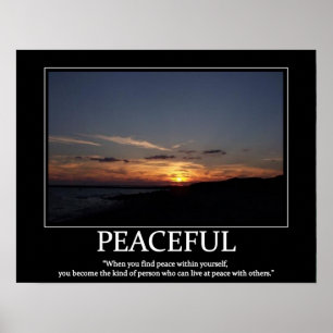 posters pacíficos del motivador y de la