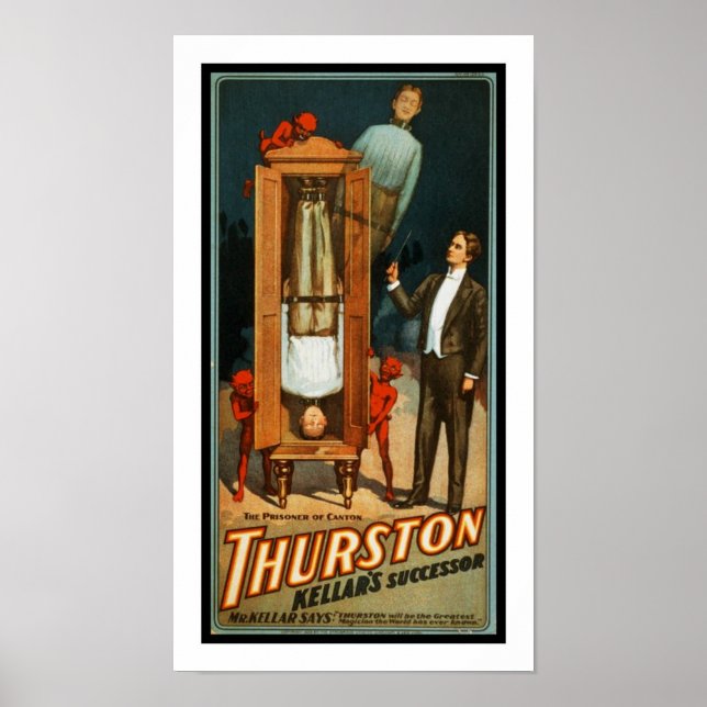 Posters Theater Vintage Thurston Magican (Frente)