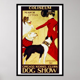 Pósters Vintage "Exposición de Perros" Coliseo