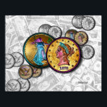Posters y Bella Artes - Big Coin Pop Art<br><div class="desc">¡Para todos los que aman el dinero, no pueden conseguir suficiente dinero, necesitan más dinero y anhelan dinero! ¡Aquí hay un pequeño arte pop que debería hacer cosquillas en tu billetera y mimar tu bolso! Big Coins Pop Art te dará un toque contemporáneo y colorido de flash y dinero a...</div>