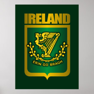posters y pinturas de oro de "Erin Go Bragh"
