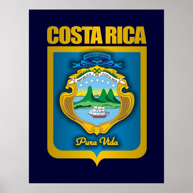 posters y pinturas "Oro de Costa Rica" (Frente)