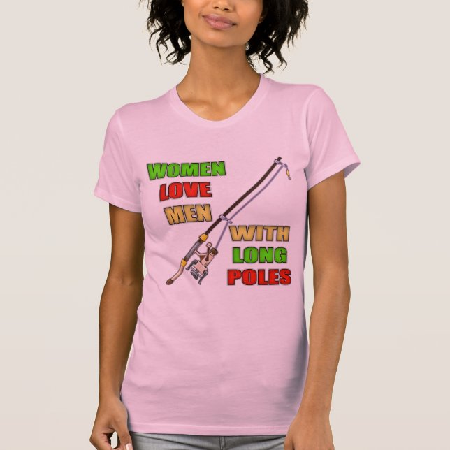 Postes largos que pescan las camisetas y los (Anverso)
