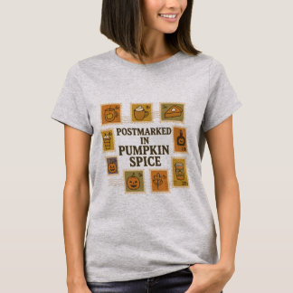Postmarcado en la camiseta de las especias de cala
