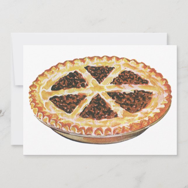 Postre de Comida Antigua, Tarta de Pacana Fresca H (Anverso)