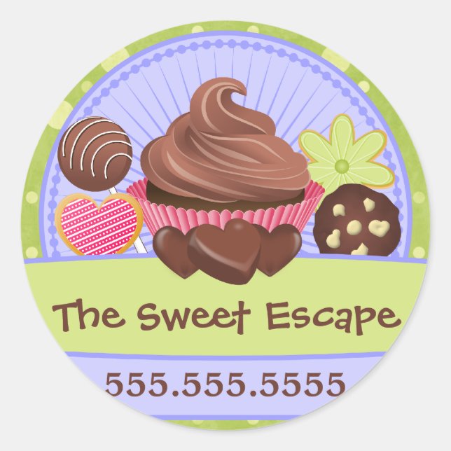 Postres dulces Panadería Sellos de la caja (Anverso)