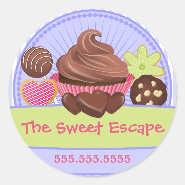 Postres dulces Panadería Sellos de la caja (Anverso)