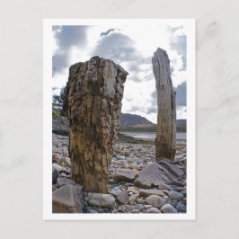 Posts netos de Weathered por postal de Loch Kishor