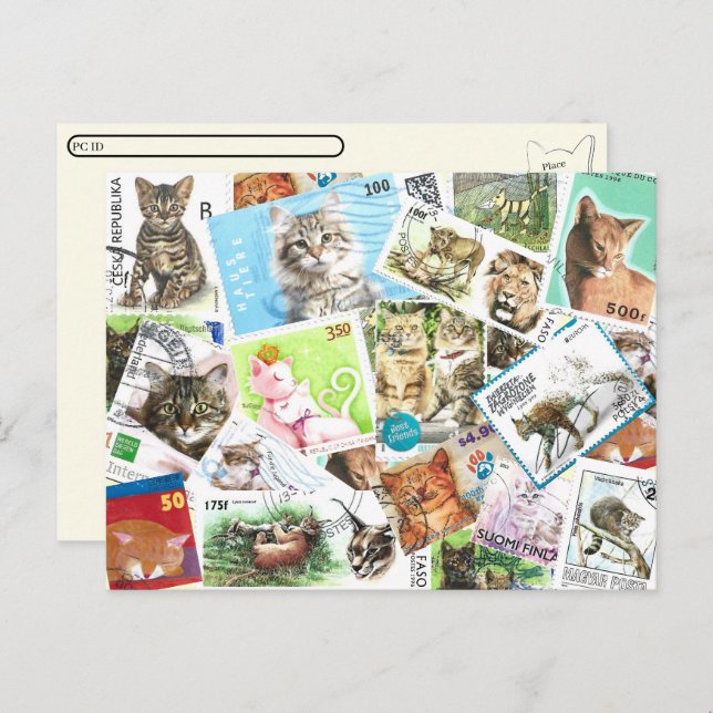 Posttravesar tarjeta postal internacional de marca (Anverso / Reverso)